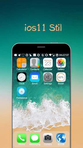 iLauncher X - iOS Thema  iPhone Launcher screenshot 1