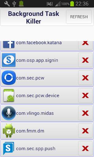 Background tasks killer screenshot 1