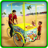 Beach Ice Cream Delivery SIM icon