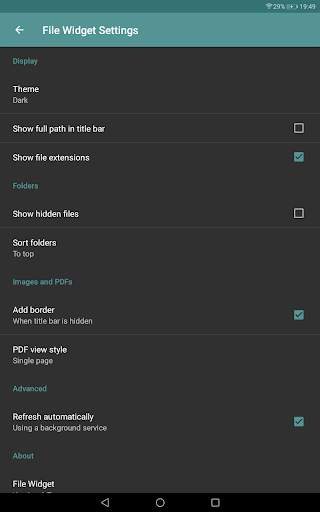 File Widget - home screen file browser and viewer screenshot 12