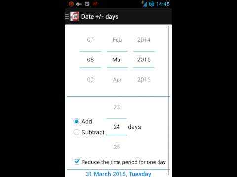 Date (Days) Calculator 1 تصوير الشاشة
