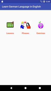 Learn German Language in English screenshot 2