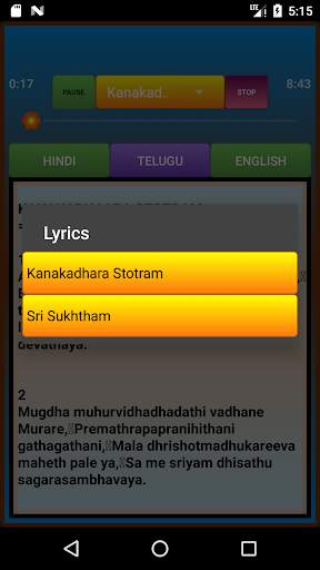 Kanakadhara Stotram And Maha lakshmi Stotrams screenshot 4