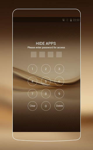 Tema untuk Huawei P8 & P10 Gold Wallpaper screenshot 3