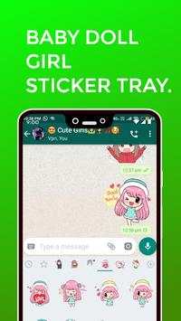 Cute & Funny Girls Sticker screenshot 7