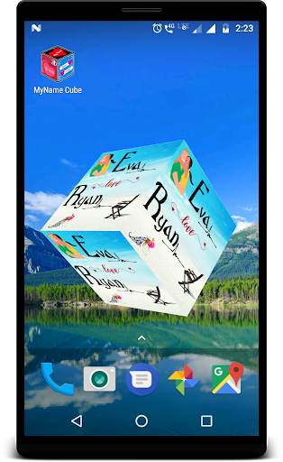 3D My Name Cube Live Wallpaper screenshot 6