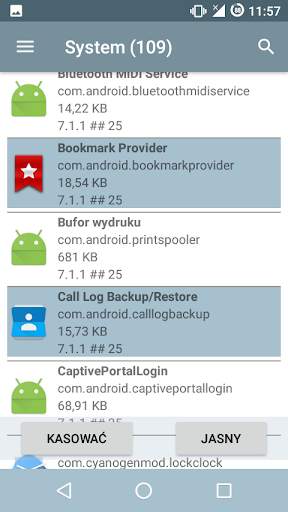 Menedżer aplikacji systemu screenshot 6