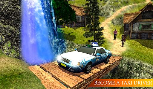 Offroad Real Taxi Car Simulator- Hill Cab Driver स्क्रीनशॉट 5