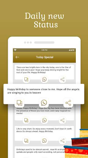 Birthday status screenshot 4