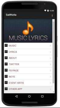Salif Keita Music Lyrics screenshot 1