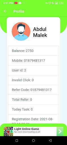 Click up-free earn money स्क्रीनशॉट 2