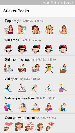 Beautiful Girl  Stickers Packs - WAStickerApps screenshot 2