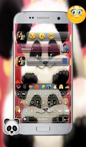 teddy panda GO keyboard theme screenshot 2