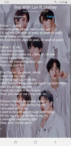 BTS Offline Song Lyrics screenshot 5