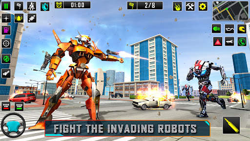 Robot Car Transformation Games screenshot 7