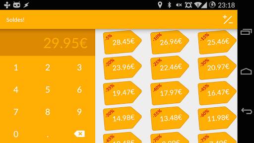 Calculatrice de soldes screenshot 3