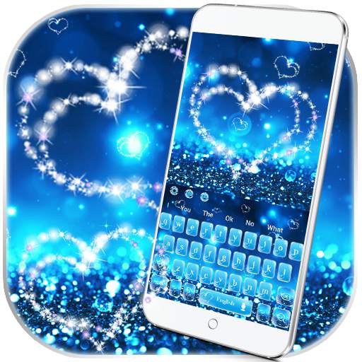 Blue Glitter Sparkle Theme 10001002