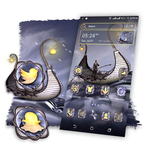 Viking Ship Launcher Theme 2.0