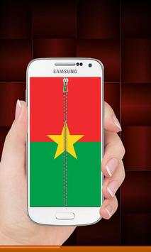 Burkina Faso flag zip Lock screenshot 7