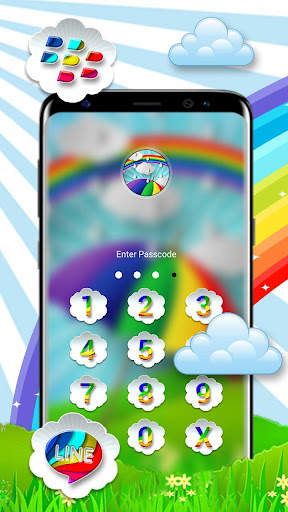 Rainbow Umbrella Launcher Theme screenshot 1