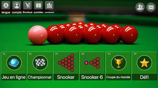 snooker jeu - Offline Online billard gratuit screenshot 1