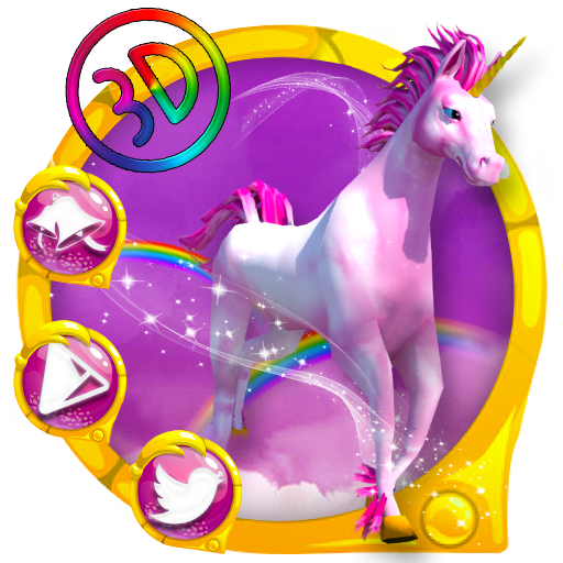 3d Pink Unicorn आइकन