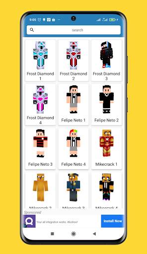 All Youtuber Skins for Minecraft PE screenshot 1