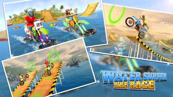 Water Surfer Motorbike Stunts 4 تصوير الشاشة
