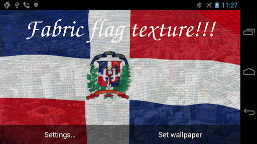 Dominican Republic Flag Live Wallpaper screenshot 6