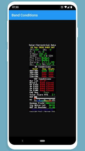 Band Conditions screenshot 1