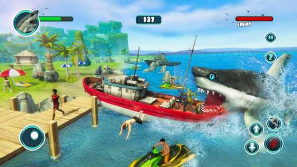 Shark Attack Game Simulator:Big Shark Games screenshot 6