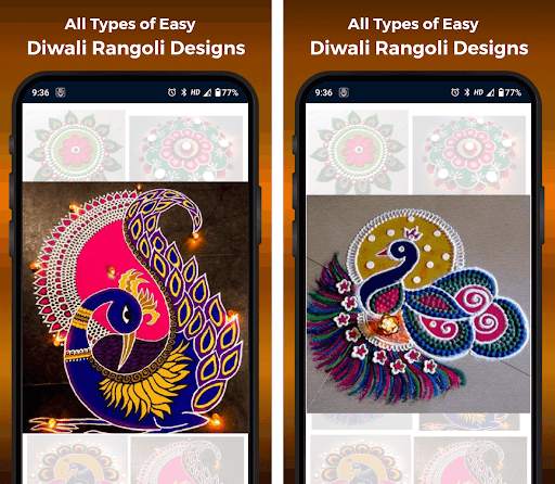 Diwali Rangoli Designs Kolam Dot Rangoli Pongal HD screenshot 8
