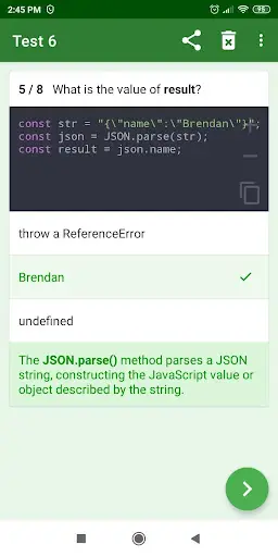 Web Quiz screenshot 3