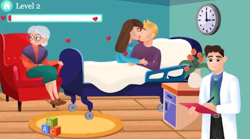 HOSPITAL KISSING - Kissing games for girls screenshot 3