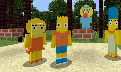Bart in MCPE - Map Simpsons for Minecraft PE screenshot 3
