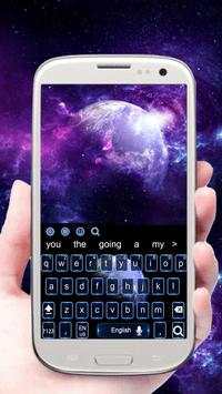 3D Blue Earth keyboard theme screenshot 1