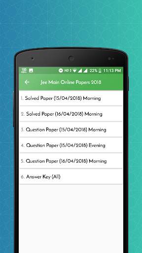 Jee Main Online Exam Solved Papers screenshot 3