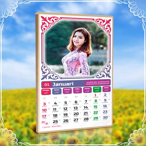 Bingkai Foto Kalender 2021 Editor screenshot 4