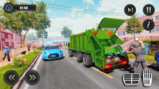 Garbage Clean Truck Driver Sim screenshot 4