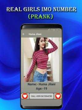 Real Girls Imo Number (prank) screenshot 3