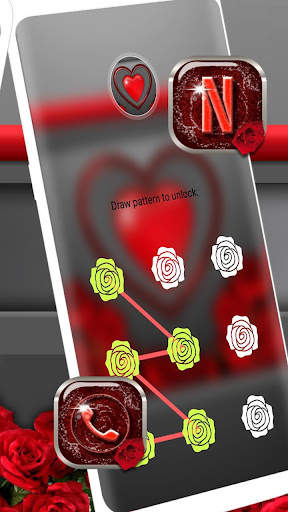 Red Heart Valentine Launcher T screenshot 4
