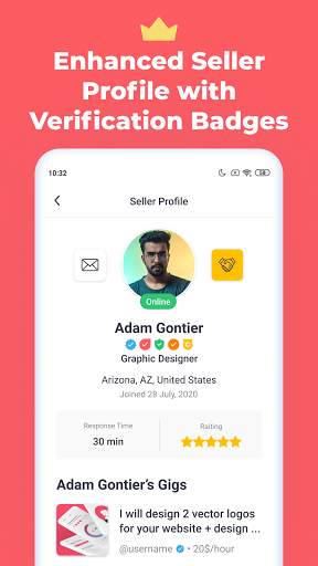 PerkWiz - Find Freelancers & Earn Rewards скриншот 3