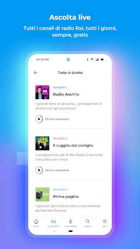RaiPlay Sound: radio e podcast screenshot 4