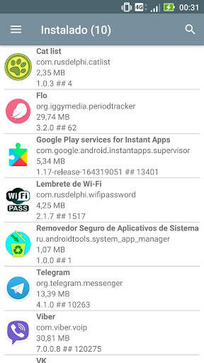 Gerenciador de aplicativos do sistema screenshot 2