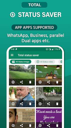 Status saver for Whatsapp : video downloader 2020 screenshot 1