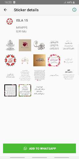 Islamic Stickers for whatsapp-WASTICKERAPPS screenshot 8