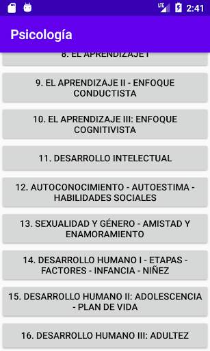 Psicología Preuniversitario screenshot 3