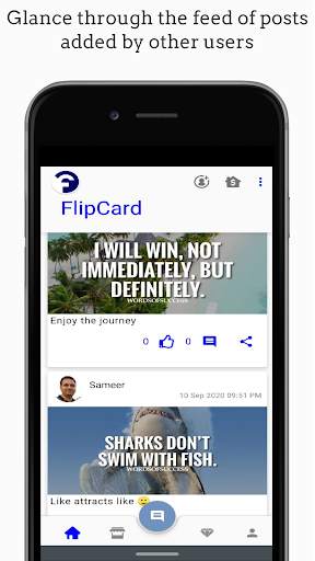 FlipCard - Real Social Media Network screenshot 1