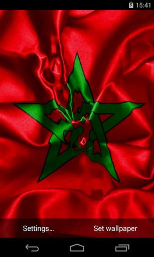 Flag of Morocco Live Wallpaper screenshot 2