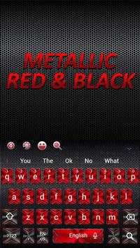 Super Cool Black Red Keyboard Theme screenshot 3